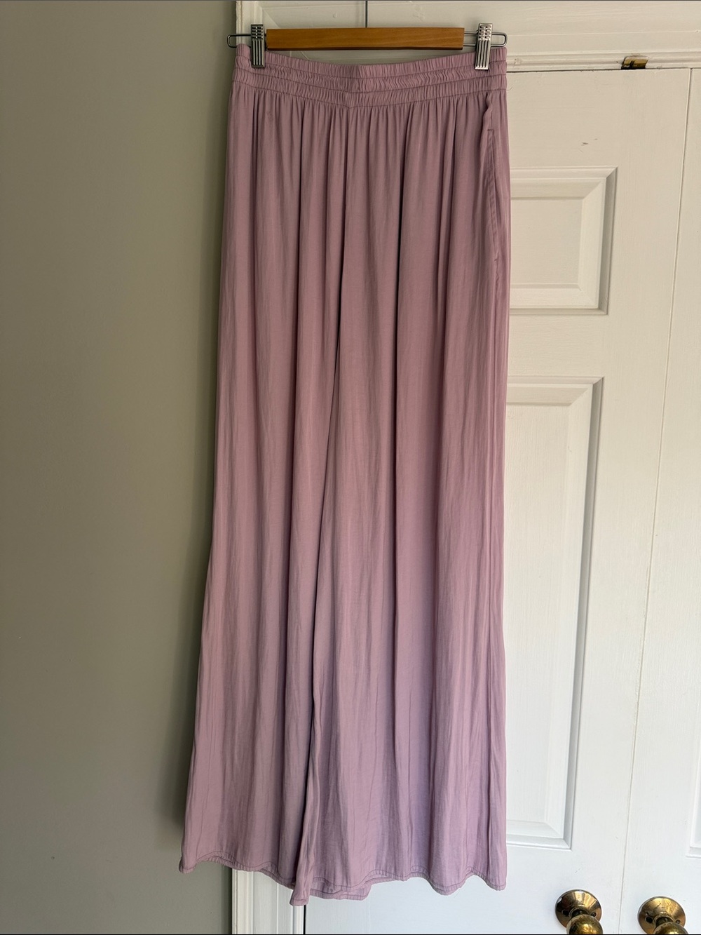 Zara Wide Leg Jumpsuit Pants in Dusty Pink